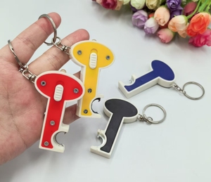 พลาสติกราคาถูกนำพวงกุญแจรูปร่างที่สำคัญสำหรับโปรโมชั่น - Product Image 4