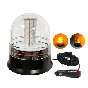 Çok modlu DC12/24V LED uyarı tepe ışığı 60 adet LEDs süper parlak beyaz dönen çakarlı lamba araç UTV işık aksesuarları - Product Image 1