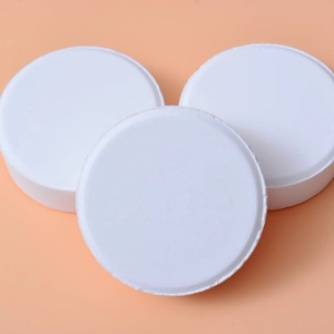 Nhà Máy Giá Chất lượng cao 3 inch 200 gam Clo máy tính bảng hồ bơi hóa chất <span class=keywords><strong>tcca</strong></span> <span class=keywords><strong>90</strong></span>% trichloroisocyanuric axit - Product Image 1