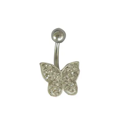 BBR-128 Titanium Surgical Steel Designer Butterfly Belly Button Rings Body Piercing Belly Jewelry