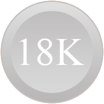 Oro blanco 18k