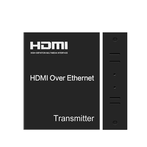 120M HDMI扩展器，带5e类和6类电缆显示发射器和接收器5v输入音频和视频附件