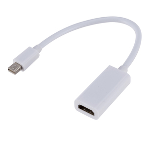 Adaptador Mini DisplayPort a HDMI, compatible con Mini DP a HDMI, convertidor macho a hembra para Apple macbook