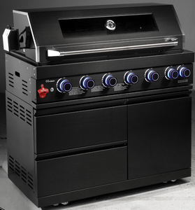 Ce chứng nhận tự nhiên màu đen 304 thép không gỉ Ngoài Trời Bbq gas nướng Chất lượng cao 6 + 1 Burner không khói máy phong cách hiện đại - Product Image 3