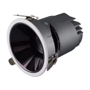 Fabrika doğrudan gömülü yuvarlak ayarlanabilir led gömme 7w 12w 15w downlight dim anyti parlama spot downlight siyah - Product Image 2