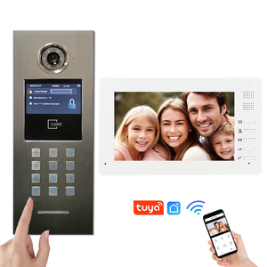 Wasserdichtes 7-Zoll-Tuya-Smart-IP-TCP-Video-Türsprechanlage für Multi-Apartments - Product Image 1