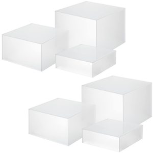 Cajas de exhibición acrílicas Cube Riser Vitrinas para coleccionables Base Soporte de exhibición Grande Mediano pequeño - Product Image 1
