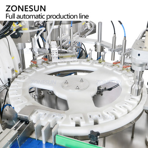 ZONESUN ZS-FAL180G9 automatische Schlauch pumpe Unregelmäßige Flasche Flüssigkeits füllung Verschließen Schrumpfen Sleeving Etikett ier maschine Linie - Product Image 2