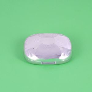 High Quality Elegant Silver Empty <strong>Compact</strong> case Face Powder <strong>Compact</strong> Make up case - Product Image 2