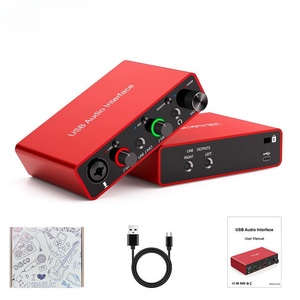 Gran oferta, kit de guitarra móvil personalizable de 48V, mezclador de herramientas profesionales, grabación MIDI USB, tarjeta de sonido de estudio, interfaz de audio de grabación - Product Image 6