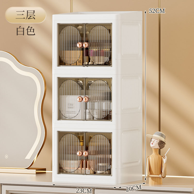White with a hint of gray, three-layered door panel