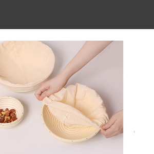Vòng Bánh Mì Chống Giỏ Mía Tay Làm Sourdough Mây Giỏ Với Linen Lót Để Làm Nướng Quá Trình Lên Men - Product Image 4