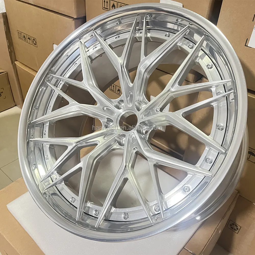 Custom di alta qualità ruote in alluminio forgiato 2 pezzi cerchi in lega 18 19 20 21 22 pollici 5x112 5x120 per bmw audi