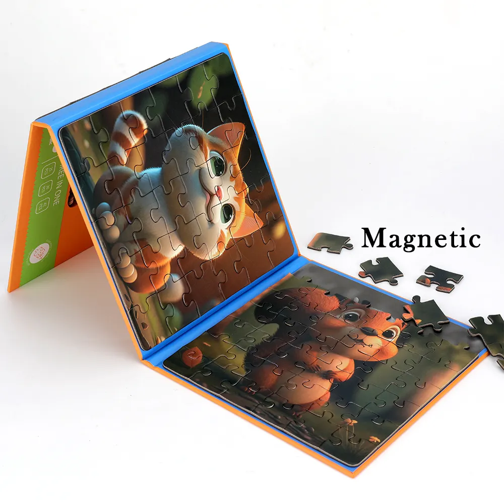 Puzzle di libri magnetici educativi diversi temi gioco magnetico educativo precoce Puzzle magnetici