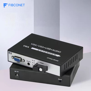 VGA <strong>to</strong> Fiber Optic Extender 1 Channel Stereo Audio Video <strong>Optical</strong> Transceiver VGA <strong>Optical</strong> Transceiver - Product Image 2