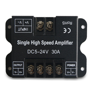 Amplificador de alta velocidad único, 1 canal, repetidor de potencia PWM, optoacoplador, controlador de tira de luz LED monocromática, 30A, 1 canal, 1 canal, color - Product Image 1