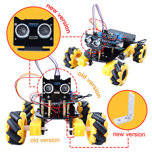 Eparthub L293D motore Driver Kit Robot con rotazione di 360 gradi ruota Mecanum auto per applicazioni programmabili IDE Smart Robot - Product Image 3