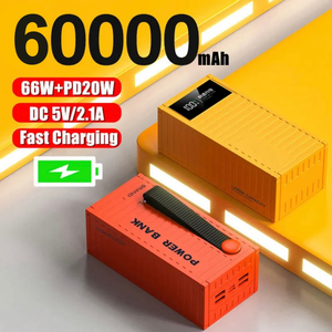益森60000毫安时储能大容量容器4输出USB 2输入快速充电户外储能
