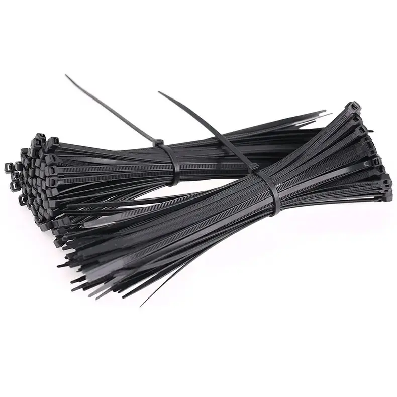 Hochwertiger Lieferant Nylon Cable Zip Tie schwarze Kabelbinder Reiß verschlüsse Plastic Wire Binding Wrap Straps