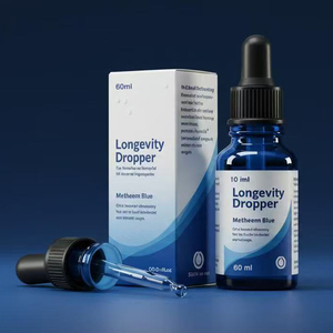 Metilen mavi 1% 2 Oz (60 ML) sıvı damlalar USP sınıf 99.99% saflık Lab sertifikalı 1mL mezun damlalık (10mg/1mL) - Product Image 5