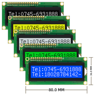 LCD1602 mavi arka işık ekran DC 5V 1602 16X2 karakter LCD ekran modülü Arduino ahududu Pi için IIC i2C arayüzü STM32 DIY