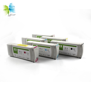 Bir kez kullanım ile HP için çip 81 uyumlu boya mürekkep HP için kartuş Designjet 5000 5500 5000ps 5500ps yazıcı - Product Image 1