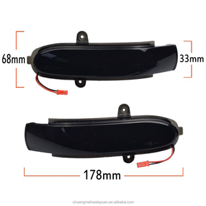 New 2X Flashing Water <strong>LED</strong> Dynamic Blinker Turn Signal Side Mirror Light for Mercedes Benz C <strong>Class</strong> W203 S203 CL203 2001-2007 - Product Image 2