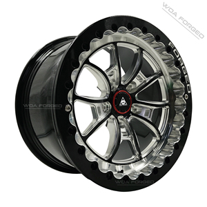 光沢ブラックミルドビードロック18 <span class=keywords><strong>19</strong></span> 20インチストリートパフォーマンス5x112 5x120フィットGT86 BRZ Ram Rtx充電器鍛造ホイールカスタム - Product Image 3