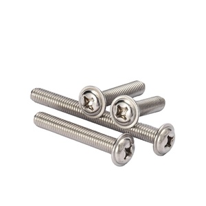 <strong>M1</strong>.<strong>7</strong> M2 M2.5 M3 M3.5 M4 M5 M6 Nickel Plated Steel Flange Bolts Machine Cross Recessed Pan Head <strong>Screws</strong> with Collar - Product Image 2