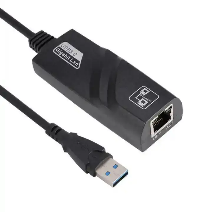 1000MPbs plastic Plug and Play usb3.0 to ethernet usb 3.0 to rj45 1000mpbs type c to lan Gigabit Network Adapter Converter