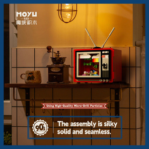 MoYu yeni tasarım Retro yapı taşları tuğla Set eğitici oyuncaklar ev aletleri serisi yapı taşı seti oyuncaklar - Product Image 5