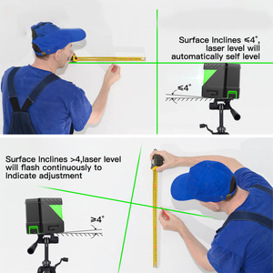Conveniente sensor de nivel infrarrojo láser Luz verde Sensor de nivel de fundición de cinta de 2 líneas Nivel de alta precisión Luz fuerte - Product Image 6