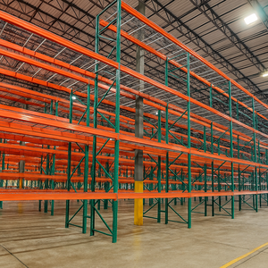 Tiêu chuẩn Mỹ 96 \ "bước chùm Kệ xu hướng nóng mật độ cao lưu trữ Pallet ral2004 bột màu cam xếp chồng Kệ kệ - Product Image 3