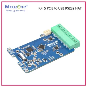 MP4232 Raspberry Pi 5 PCIE a USB RS232 HAT con 3 * USB2.0 Driver Free Custom Case-Componentes electrónicos
