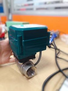 Wifi (覆盖酒店煤气自动关闭阀门水智能阀门不锈钢黄铜BSP NPT电动流量控制阀 - Product Image 6