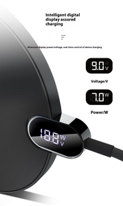 Özel Model 15W hızlı kablosuz şarj yeni LED tasarım Apple iphone PD için uyumlu tip-c 9V/2A dijital ekran - Product Image 5