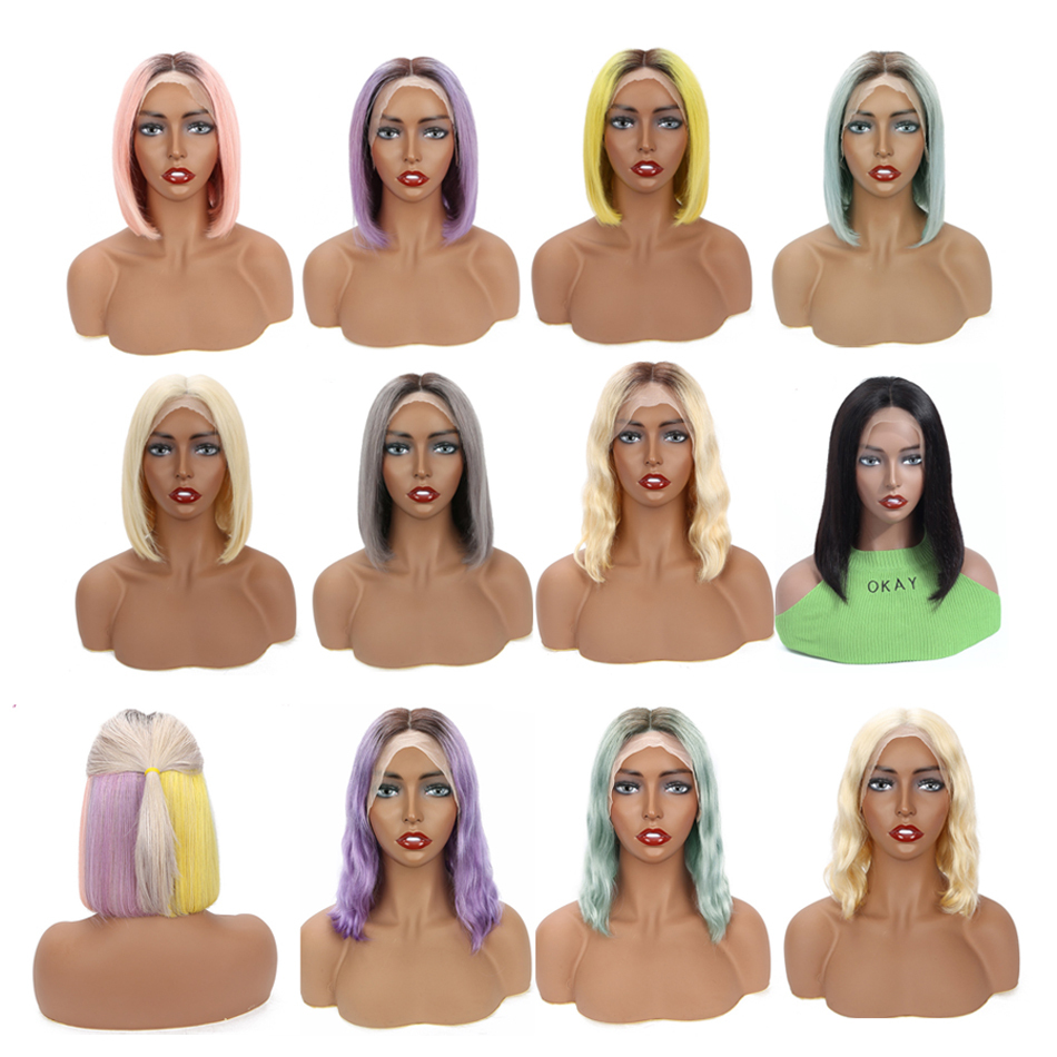 Peluca Bob color