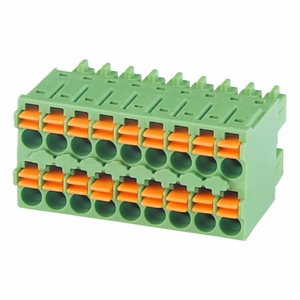 Wanjie 3.<span class=keywords><strong>5</strong></span> Mm Pitch Dubbele Lijn Schroefloos <span class=keywords><strong>Terminal</strong></span> Blok Met Clips WJ15EDGKNG-B--3.<span class=keywords><strong>5</strong></span> - Product Image 3