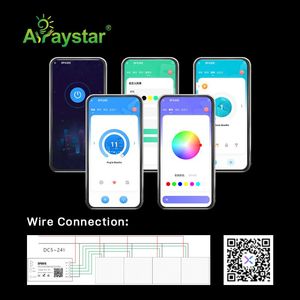 DC5-24V цифровой светодиодный контроллер WIFI, Управление приложениями RGB RGBW CCT RGBIC WW SPI + PWM все в одном - Product Image 2