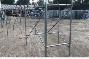 China Factory Made Heavy Duty H Frame <strong>Scaffolding</strong> Steel Ladder Frame <strong>System</strong> <strong>Building</strong> &amp; Concrete <strong>Formwork</strong> Use - Product Image 6