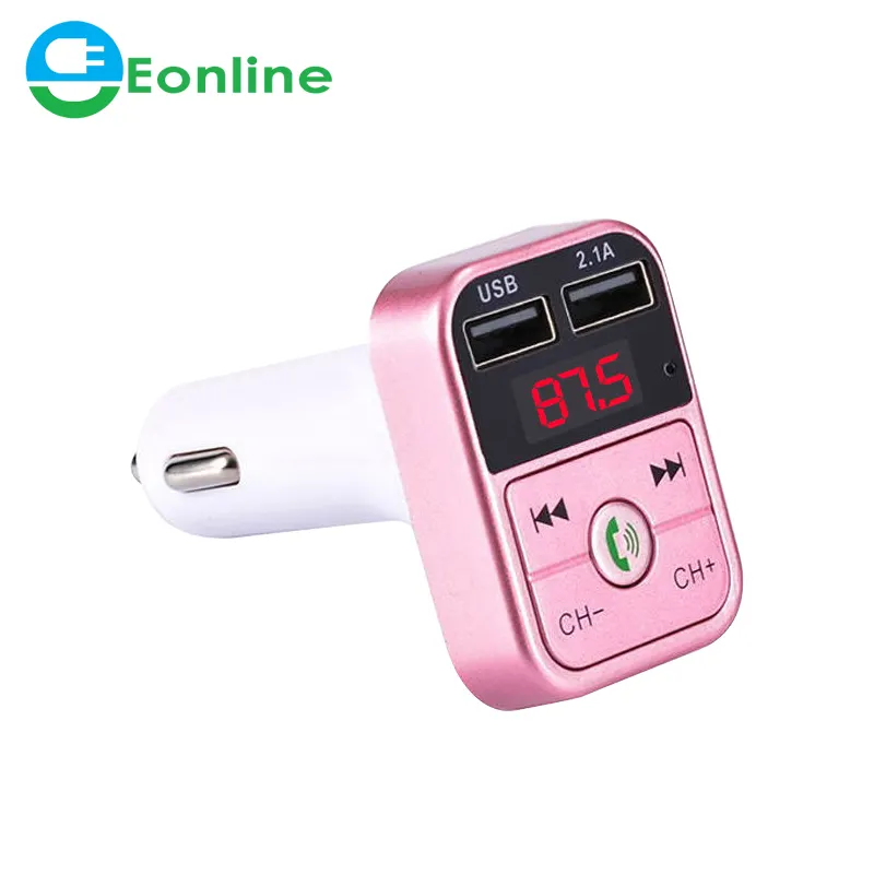 Auto senza fili 5.0 FM trasmettitore senza fili vivavoce Audio ricevitore Auto MP3 Player 2.1A Dual USB veloce caricabatterie accessori Auto