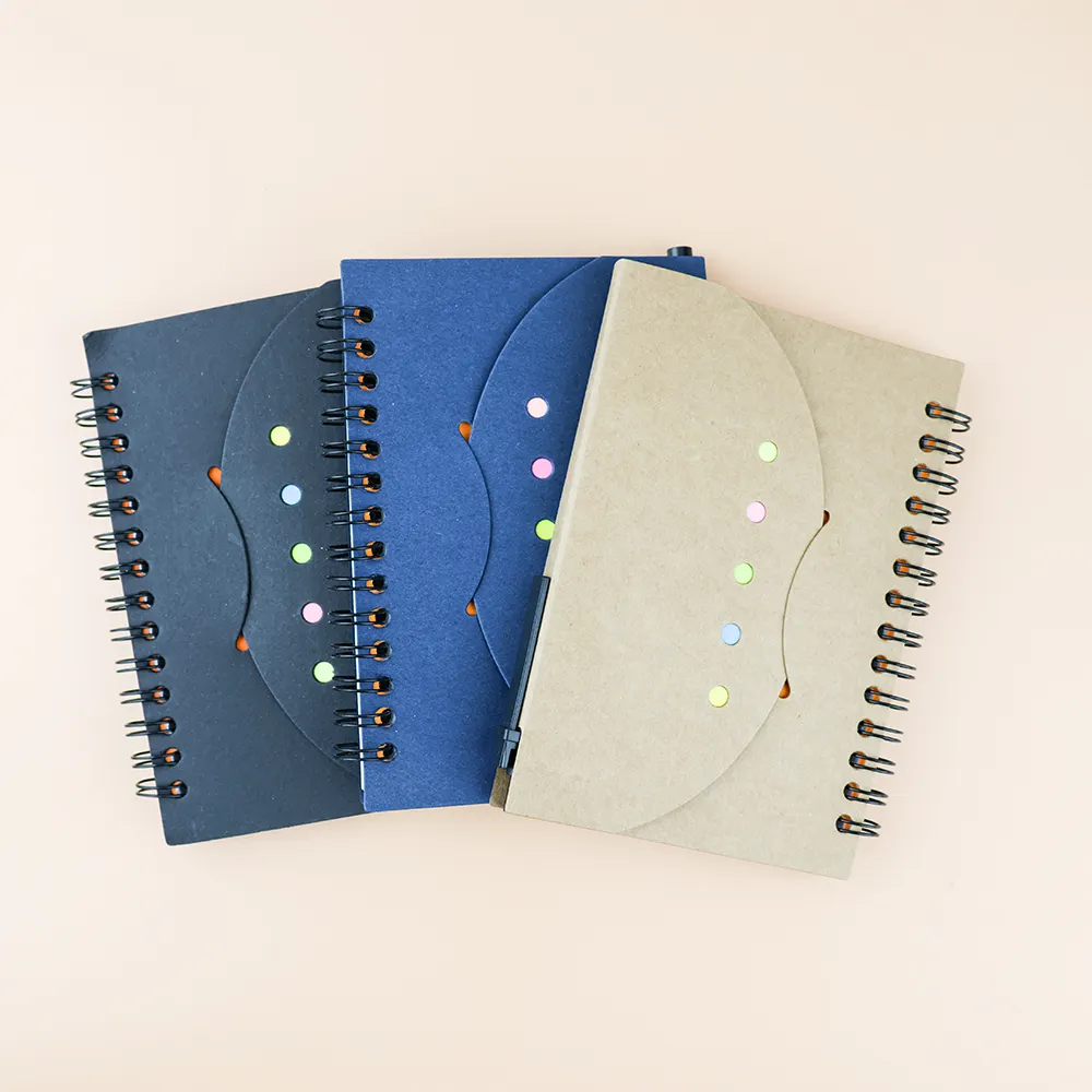 GemFully papelería y útiles escolares cuaderno en espiral Bloc de notas adhesivo blocs de notas inteligentes logotipo personalizado impreso
