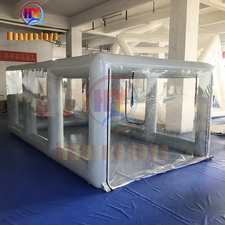 2024 Factory Price Hot Sale Customized PVC Different Size Garage Tent Car Protector Dust-proof Transparent Inflatable Car Tents