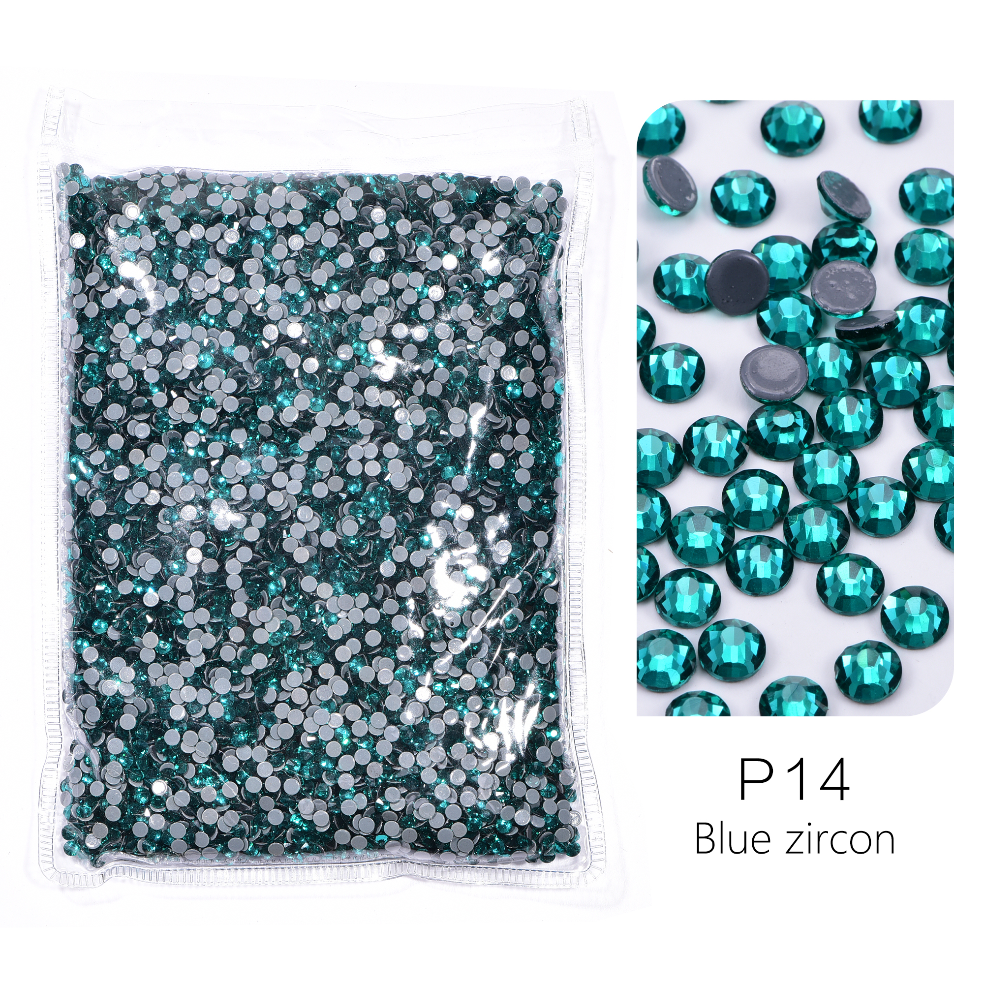 Blue zircon