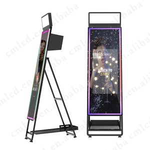 CHIMEE 62&quot; Full Length Mirror 32&quot; Touch Screen <strong>Monitor</strong> <strong>Built</strong>-in <strong>Computer</strong> Selfie Photo Booth Camera Printer Optional for Sale - Product Image 6