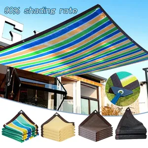 Sommer Outdoor farbiges Schattierung snetz gewickelt Perforiertes Schattierung stuch Verdicktes Wärme isolation snetz Schattierung snetz - Product Image 1