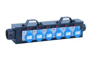 Socapex to CEE Box <strong>6</strong>*16A CEE 3P <strong>Output</strong> Power Distribution Box <strong>6</strong>*16A for Small Stage Equipments - Product Image 3