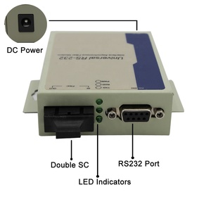 RS-232พอร์ตอนุกรม DB9ถึง20กม. โหมดเดียวไฟเบอร์มีเดียคอนเวอร์เตอร์พร้อม sc/fc/st สำหรับเครือข่าย IP และโมเด็มไฟเบอร์ - Product Image 4