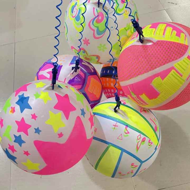 LED Inflatable Lighting Flashing Rebound Ball Children Toys Novelty Party Props