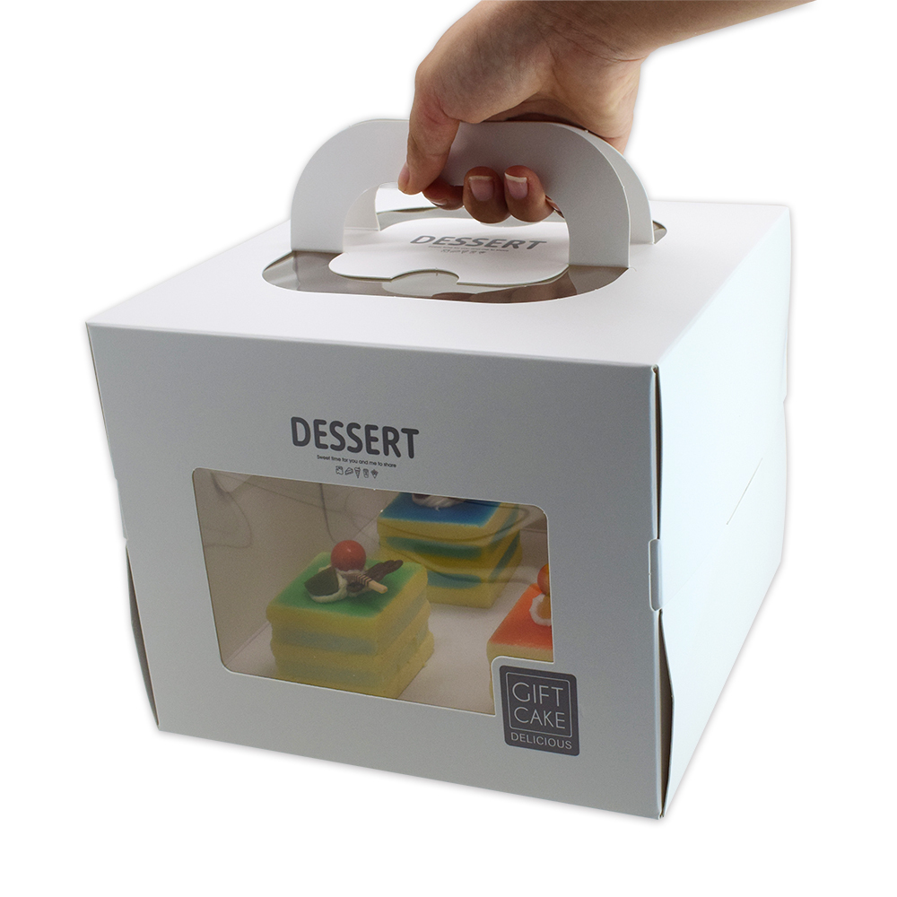 Caja para pastel con asa